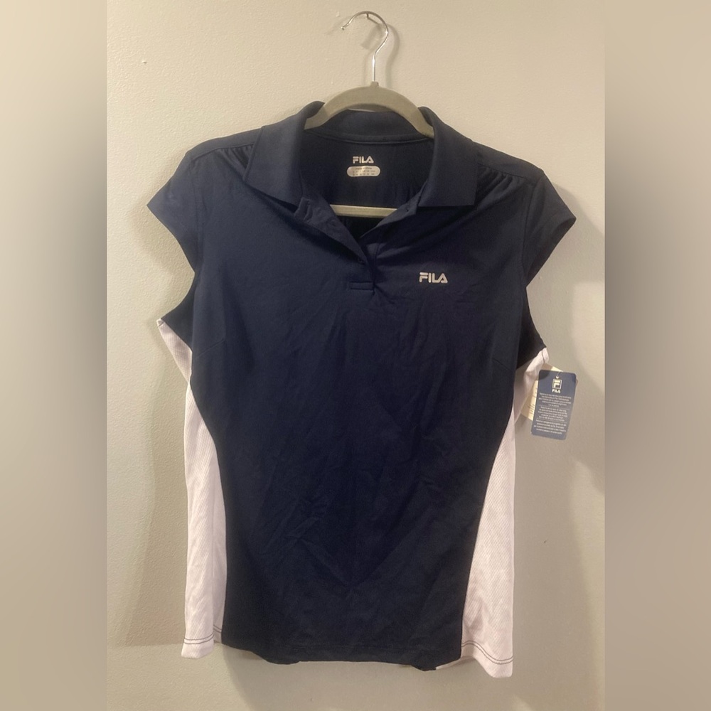NWT Fila Cap Sleeve Polo
